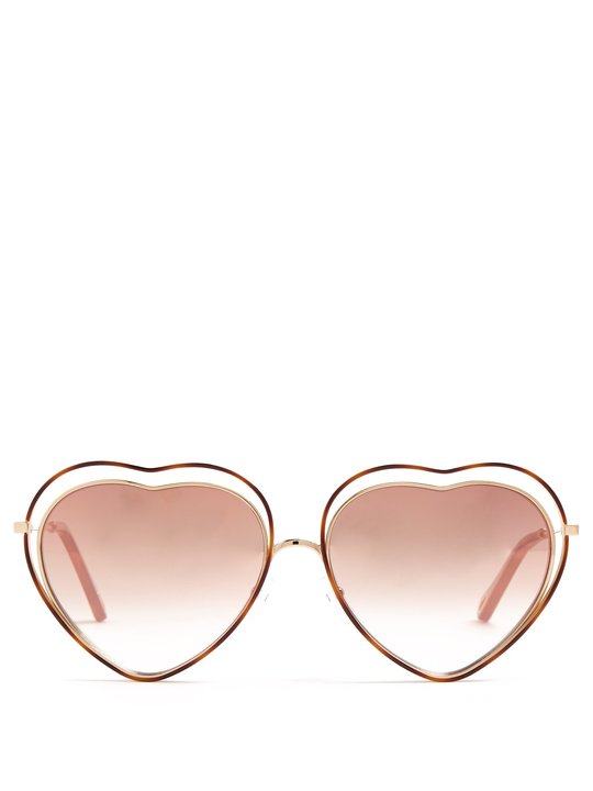 Poppy heart-shaped frame sunglasses展示图