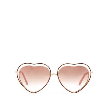 Poppy heart-shaped frame sunglasses