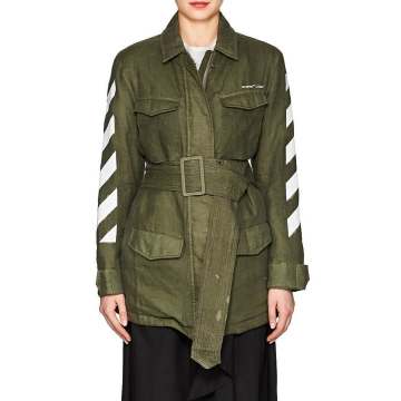 Linen Belted Field Jacket