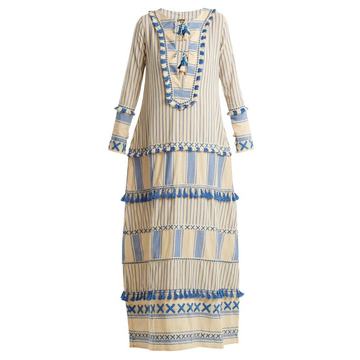 Samuelle striped cotton maxi dress