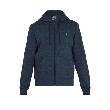 Zip-through hooded sweatshirt