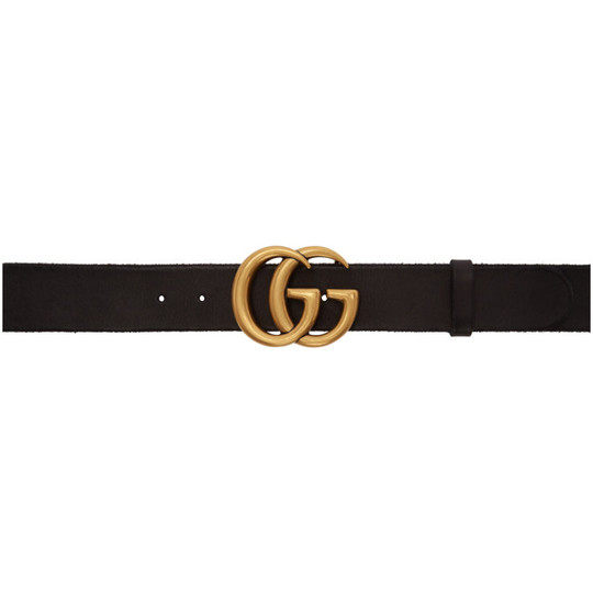 Black GG Toscano Belt展示图