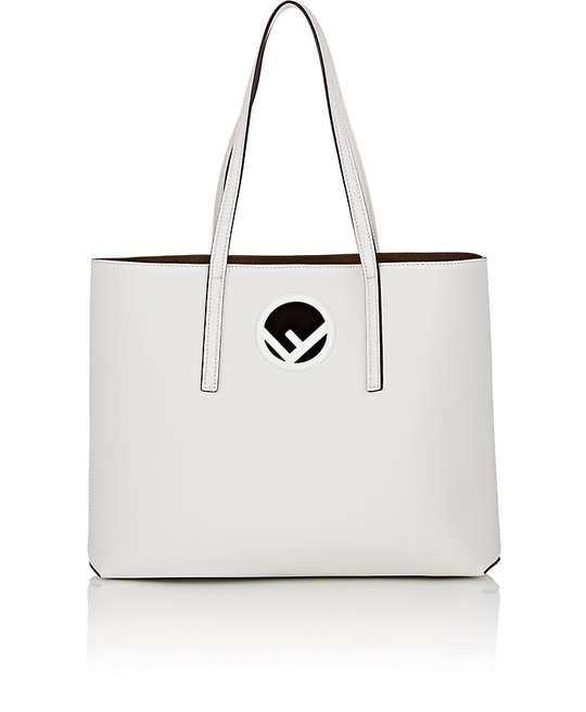 Logo Shopper Leather Tote Bag展示图