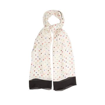 Polka-dot chiffon scarf