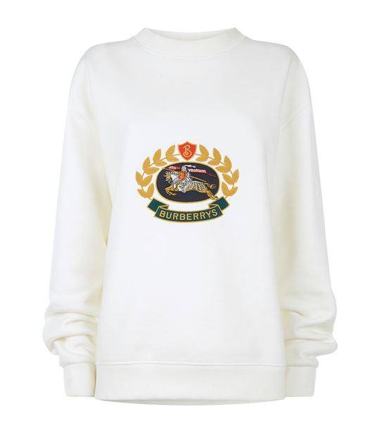 Embroidered Equestrian Knight Crest Sweatshirt展示图