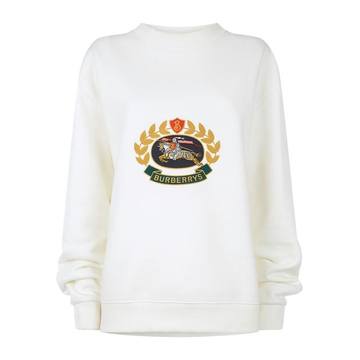 Embroidered Equestrian Knight Crest Sweatshirt