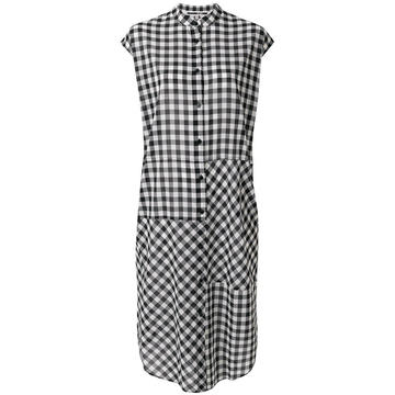 Gingham shirt dress