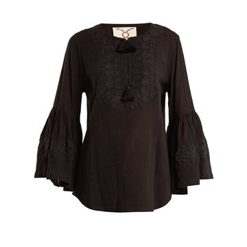 Liza embroidered cotton shirt