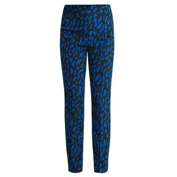 Belmont-print skinny-leg trousers