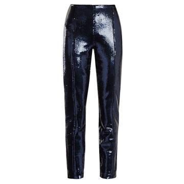 Skinny sequin-embellished trousers