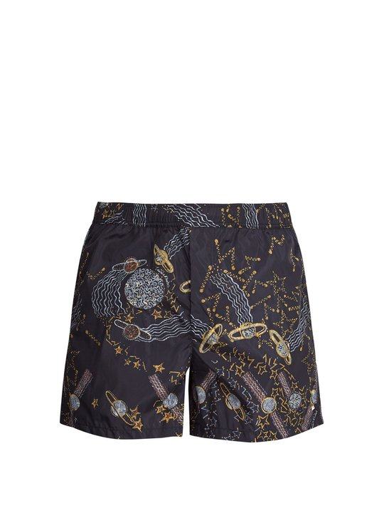 Cosmos-print swim shorts展示图