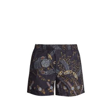 Cosmos-print swim shorts