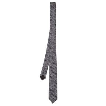 Star-jacquard silk tie