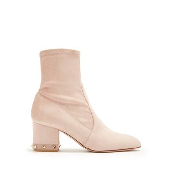 Rockstud suede ankle boots