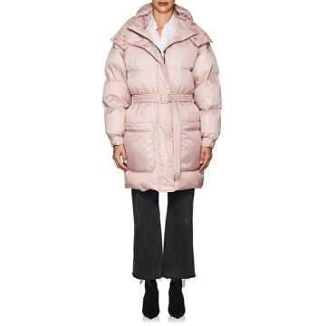 Down-Quilted Oversized Belted Coat