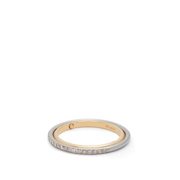 Elipse diamond & gold ring