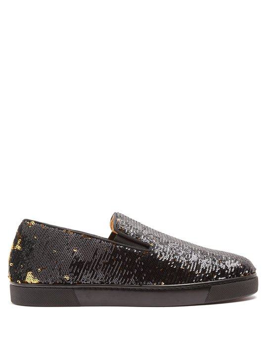 Boat sequin-embellished slip-on trainers展示图