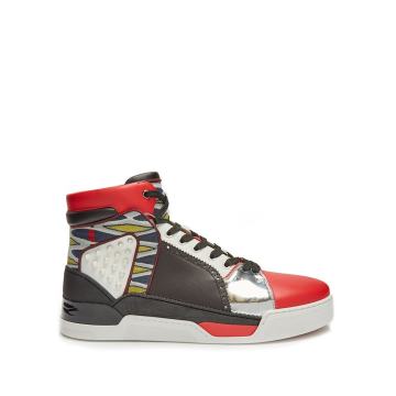 Loubikick high-top leather trainers