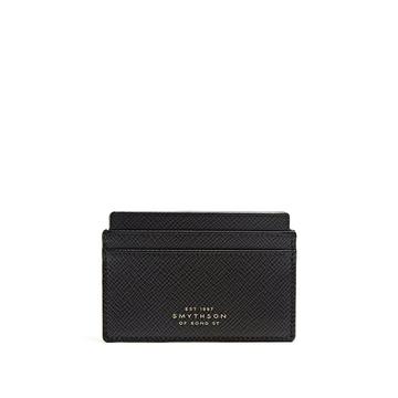 Panama grained-leather cardholder