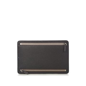 Burlington grained-leather currency wallet