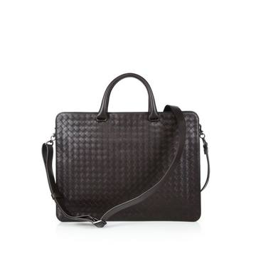 Woven Leather Briefcase