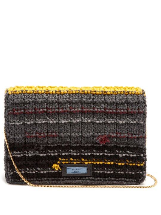 Striped knit pouch Striped knit pouch展示图