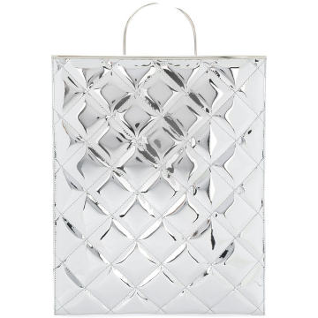 quilted shopper tote