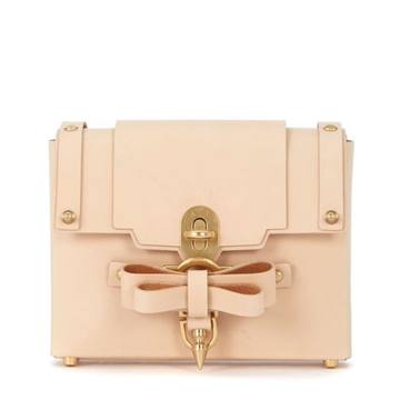 Niels Peeraer Bow Buckle Small Pink Leather Bag