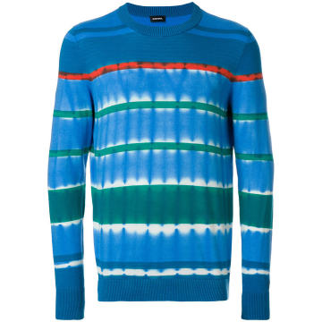 tie-dye stripe sweater