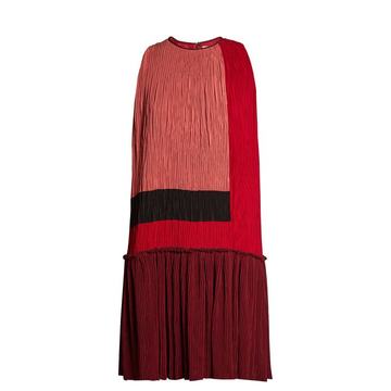 Himegi colour-block plissé dress