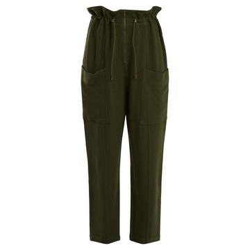 Relaxed-leg wool trousers