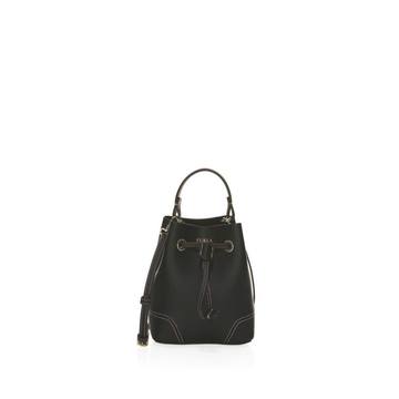 Mini Stacy LeatherDrawstring Crossbody Bucket Bag