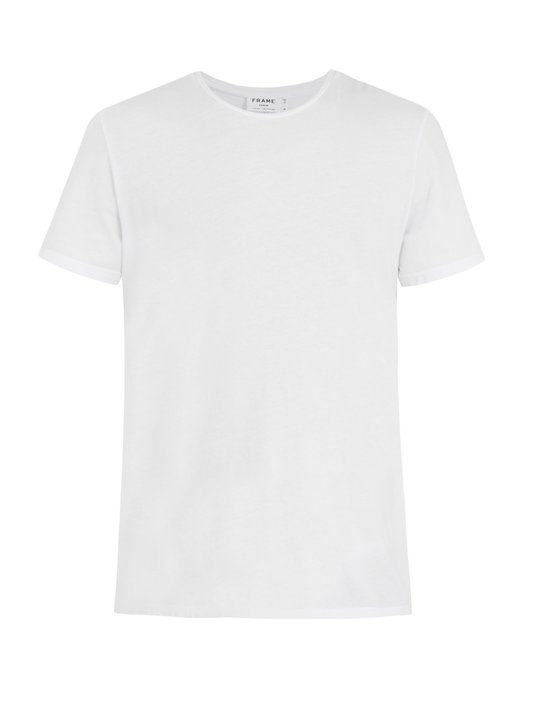 Crew-neck cotton-jersey T-shirt展示图