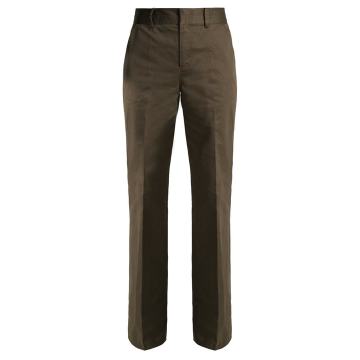 High-pocket flared trousers