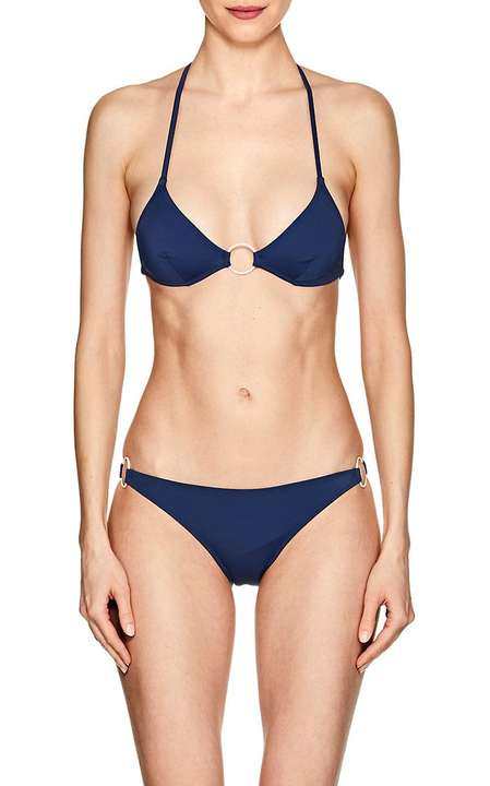 Tania Ring-Detailed Triangle Bikini Top展示图