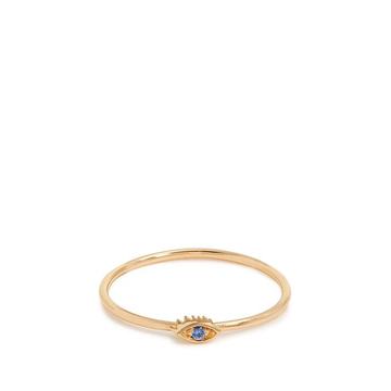 Sapphire & yellow-gold ring