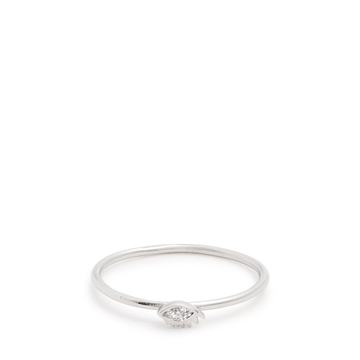 Diamond & white-gold ring