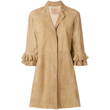 frill sleeve coat