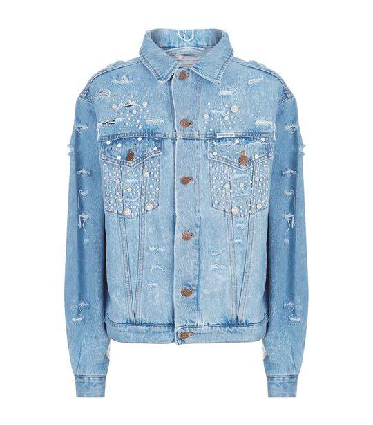 Tokyo Destroyed Embellished Denim Jacket展示图