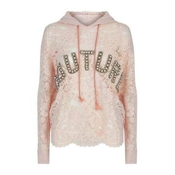 Bad Girl Pink Lace Couture Hoodie