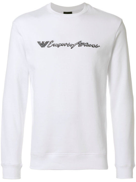 embroidered-logo sweatshirt展示图