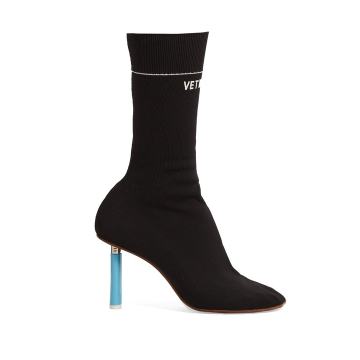 Lighter-heel sock ankle boots