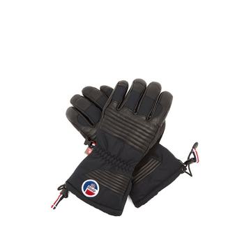 Albinen quilted-leather ski gloves