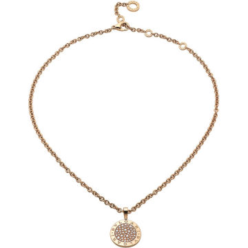 BVLGARI-BVLGARI Reva 18kt 粉色黄金和钻石项链