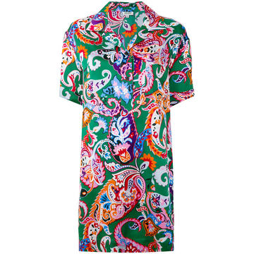 Paisley Pattern shirt dress