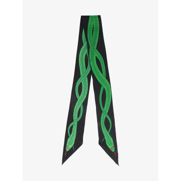 snake embroidered scarf