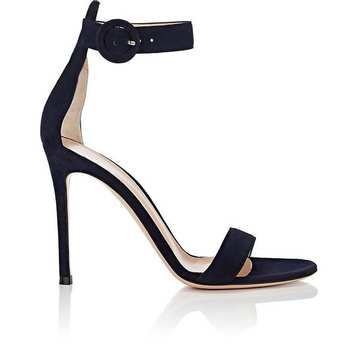 Portofino Suede Ankle-Strap Sandals