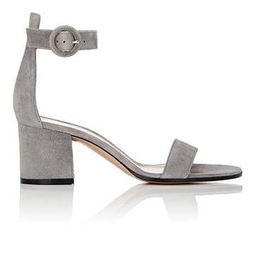 Versalia Suede Ankle-Strap Sandals