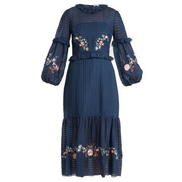 Adeline floral embroidered dress