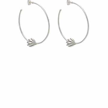 Anemone Hoop Earrings